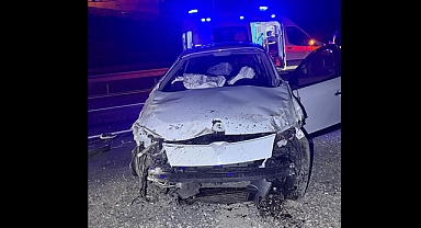 Feci Kaza: Otomobil Bariyere Çarptı: 1 Kişi Öldü