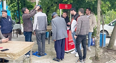 İlçe Sağlık Müdürlüğü Merkezden Sonra Köylerde Vatandaşları Tartıyor!