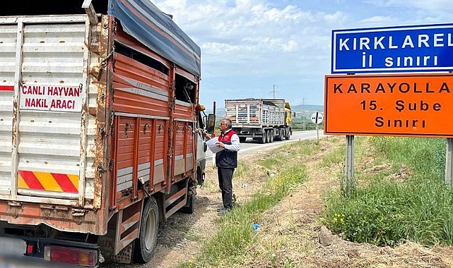 Kırklareli’de Kurban Bayramı Öncesi Hayvan Hareketlerine Yakın Takip