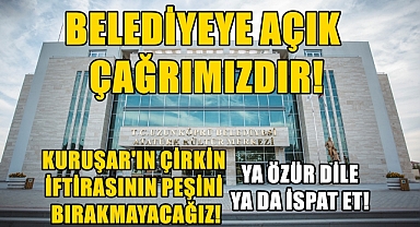 Kuruşar'ın Çirkin İftirasının Peşini Bırakmayacağız!