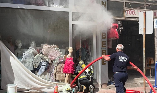 Son Dakika: Bebe Mağazasında Çıkan Yangın Korkuttu