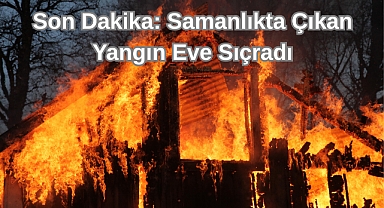 Son Dakika: Samanlıkta Çıkan Yangın Eve Sıçradı