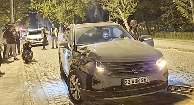 Trafik Kazası: Ciple Motosiklet Çarpıştı,1 Yaralı