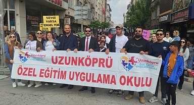Uzunköprü’de Engelliler Haftası’na Özel Farkındalık Yürüyüşü