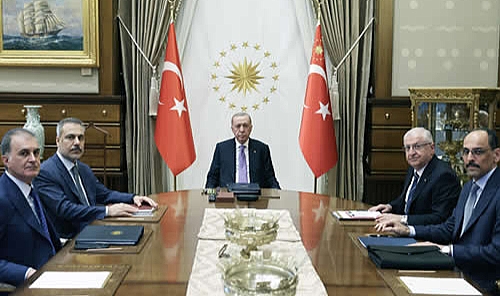 Cumhurbaşkanı Erdoğan Başkanlığında Güvenlik Toplantısı Yapıldı