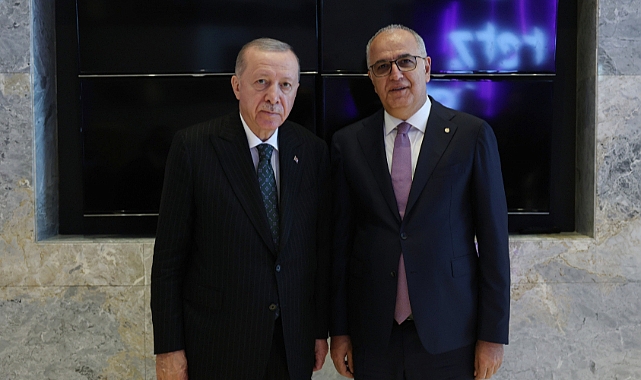 Cumhurbaşkanı Erdoğan, TVF Başkanı Mehmet Akif Üstündağ’ı Kabul Etti