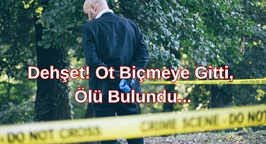 Dehşet! Ot Biçmeye Gitti, Ölü Bulundu