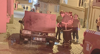 Dehşet! Park Halindeki Otomobilde Yangın