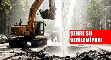 Doğalgaz Çalışması Sırasında Ana Su Hattında Arıza Oluştu!