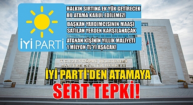 İYİ Parti'den Kahveci'nin Başkan Yardımcısı Olarak Atanmasına Sert Tepki!