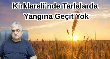 Kırklareli’nde Tarlalarda Yangına Geçit Yok
