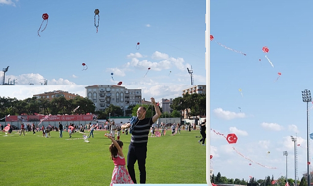 Kırklareli’nde Uçurtmalar Gökyüzünü Renklendirdi