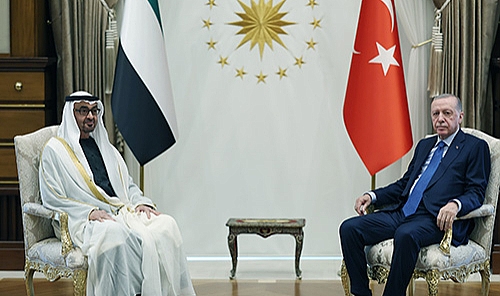 BAE Devlet Başkanı Al Nahyan Cumhurbaşkanlığı Külliyesinde