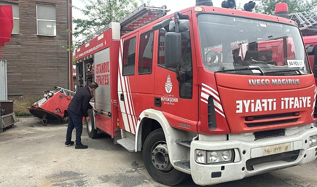 iBB'den Uzunköprü'ye Hibe İtfaiye Aracı