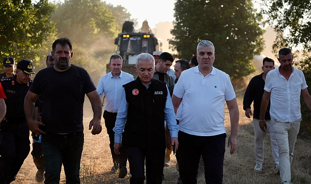 Kırklareli'de Üç Ayrı Noktada Çıkan Yangınlar Kontrol Altına Alındı