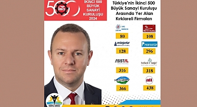 Kırklareli TSO'dan 8 Firma İkinci 500 Listesinde