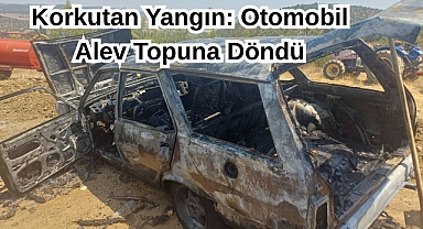 Korkutan Yangın: Otomobil Alev Topuna Döndü