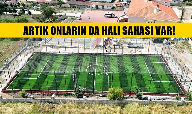 Köyün Çocukları Heyecanla Bekliyordu: Halı Saha Tamamlandı