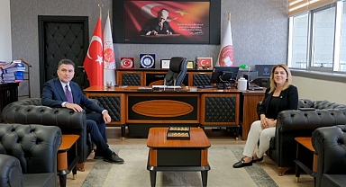 Rektör Rengin Ak’tan Adalet Komisyonu Başkanı Serdar Aslan’a Hayırlı Olsun Ziyareti
