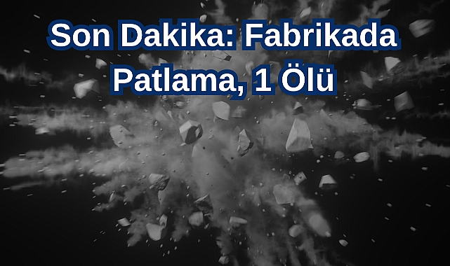 Son Dakika: Fabrikada Patlama, 1 Ölü