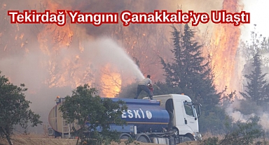 Tekirdağ Yangını Çanakkale’ye Ulaştı
