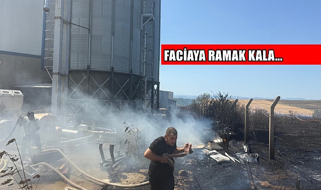 Çeltik Fabrikası Az Daha Kül Oluyordu!