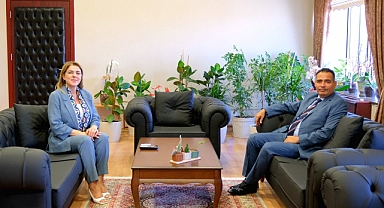 Cumhuriyet Başsavcısı Taşkoparan’dan Rektör Ak’a Ziyaret