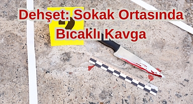 Dehşet: Sokak Ortasında Bıcaklı Kavga
