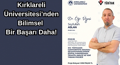 Kırklareli Üniversitesi’nden Bilimsel Bir Başarı Daha!