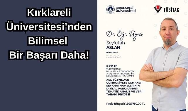 Kırklareli Üniversitesi’nden Bilimsel Bir Başarı Daha!