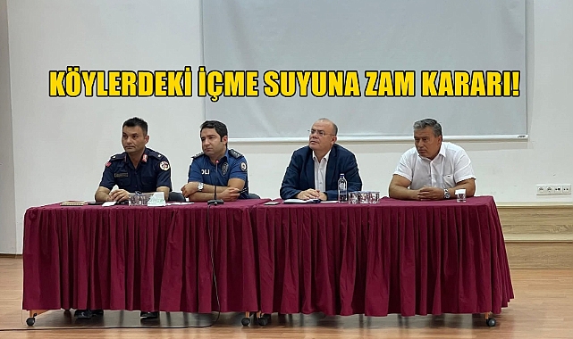 Köylerdeki İçme Suyuna Zam Geldi!