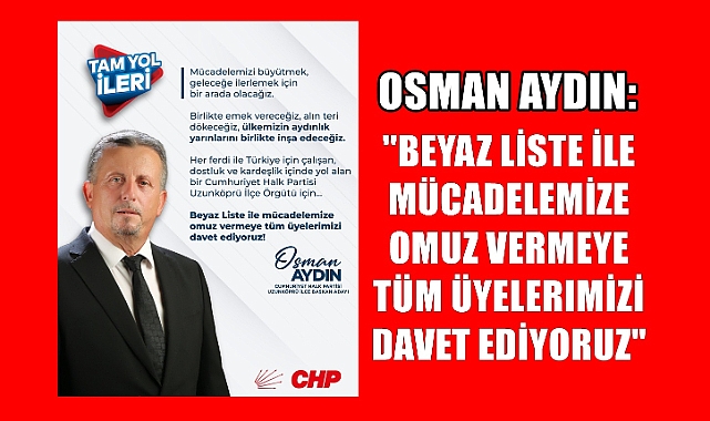 Osman Aydın'dan