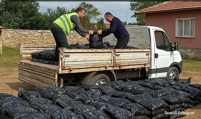 1150 hanenin kış yükünü hafifleten yardım dağıtıldı