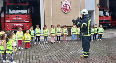 Miniklerden İtfaiyeye Ziyaret