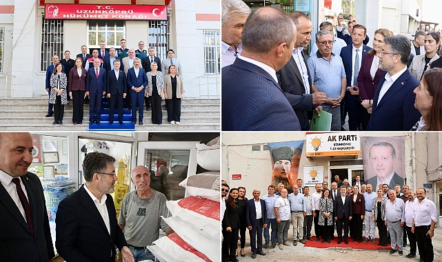 Tarım ve Orman Bakanı İbrahim Yumaklı Uzunköprü'deydi
