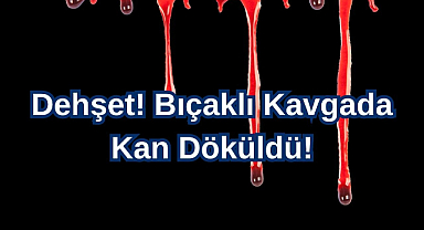 Dehşet! Bıçaklı Kavgada Kan Döküldü!