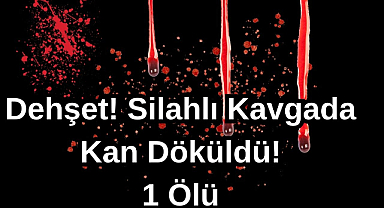 Dehşet! Silahlı Kavgada Kan Döküldü! 1 Ölü