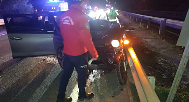 Feci Kaza: Otomobille Motosiklet Çarpıştı, 2 Yaralı…