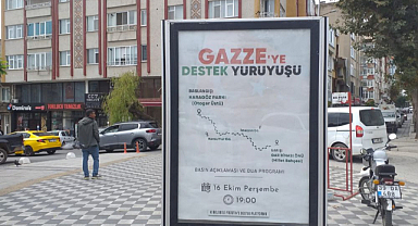 Kırklareli’nde Filistin Dayanışma Platformu’ndan Destek Yürüyüşü