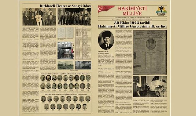 Kırklareli TSO’dan, “29 Ekim Cumhuriyet Bayramı”na Özel Gazete