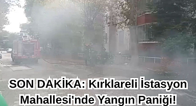 SON DAKİKA: Kırklareli İstasyon Mahallesi'nde Yangın Paniği!