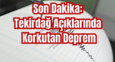 Son Dakika: Tekirdağ Açıklarında Korkutan Deprem