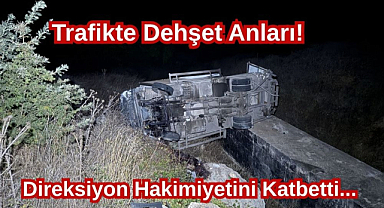 Trafikte Dehşet Anları! Direksiyon Hakimiyetini Katbetti...