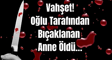 Vahşet! Oğlu Tarafından Bıçaklanan Anne Öldü…