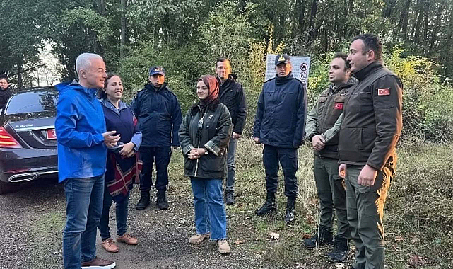 Vali Turan ve heyeti Longoz Ormanları’nda