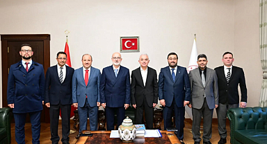 Vali Uğur Turan, Diyanet İşleri Başkanlığı Heyetini Kabul Etti