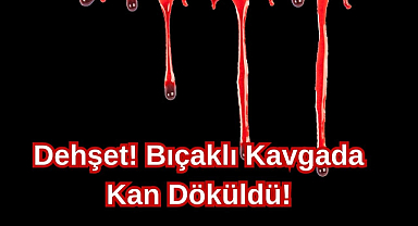 Dehşet! Bıçaklı Kavgada Kan Döküldü!