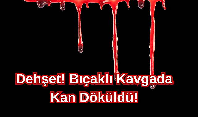 Dehşet! Bıçaklı Kavgada Kan Döküldü!