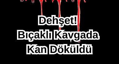 Dehşet! Bıçaklı Kavgada Kan Döküldü