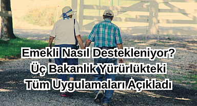 Emekli Nasıl Destekleniyor? Üç Bakanlık Yürürlükteki Tüm Uygulamaları Açıkladı